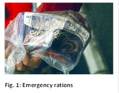  
Fig. 13: Emergency rations
: Emergency rations

